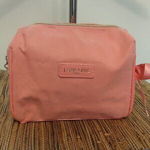 💅 LANCOME Pink Ribbon Makeup Bag  NWOT Travel Vanity Flex  Coquette-Core Cutie